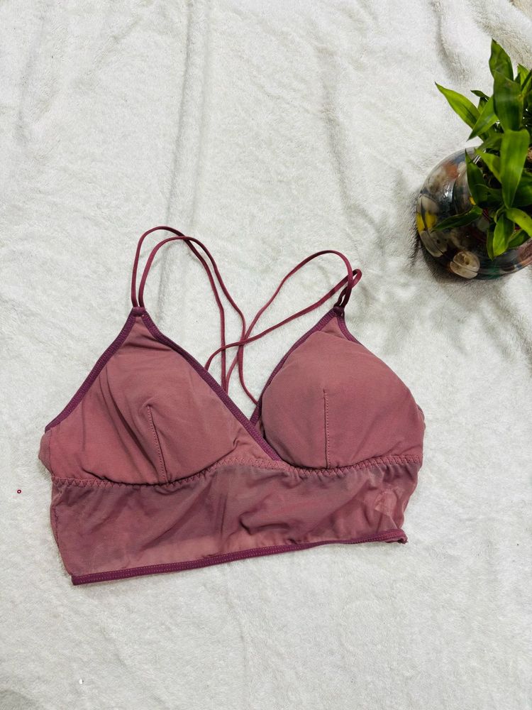 Peach Padded Corset Top