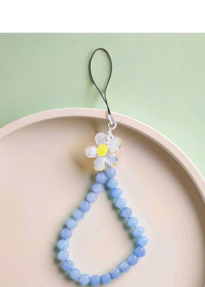 Round Beaded Phone Charm💙