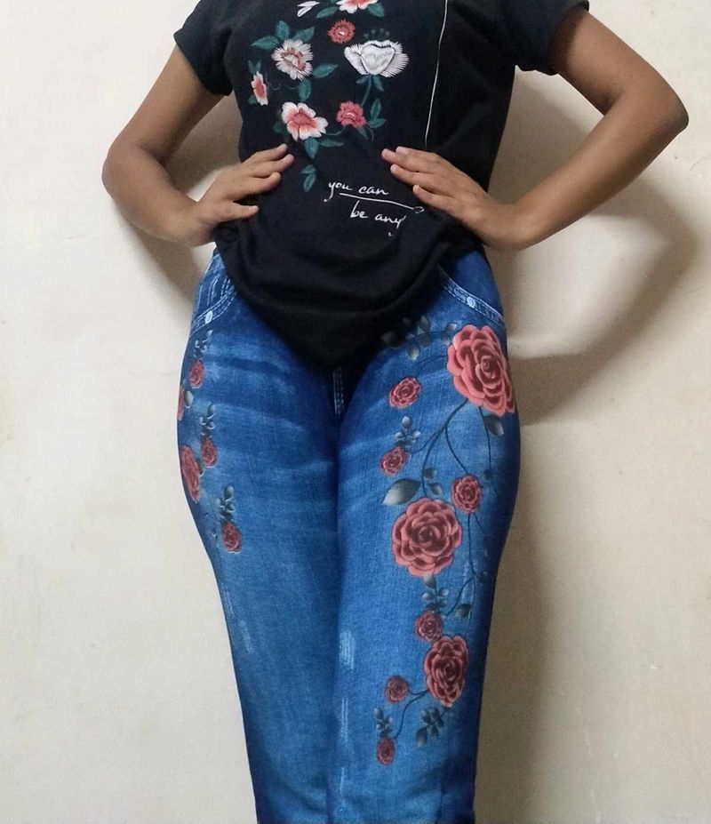 Beautiful And Comfortable Jeans Looking Leggings