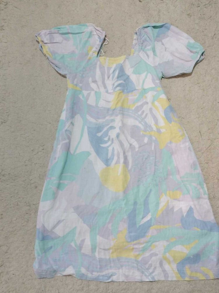 Vintage Pastel Floral Dress