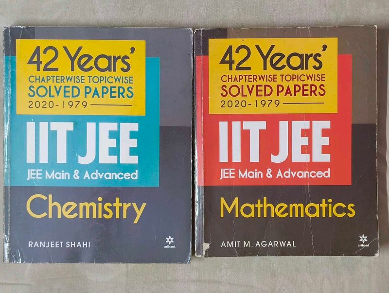 42 YEARS IIT JEE Solved Papers Maths &amp; Chemistry