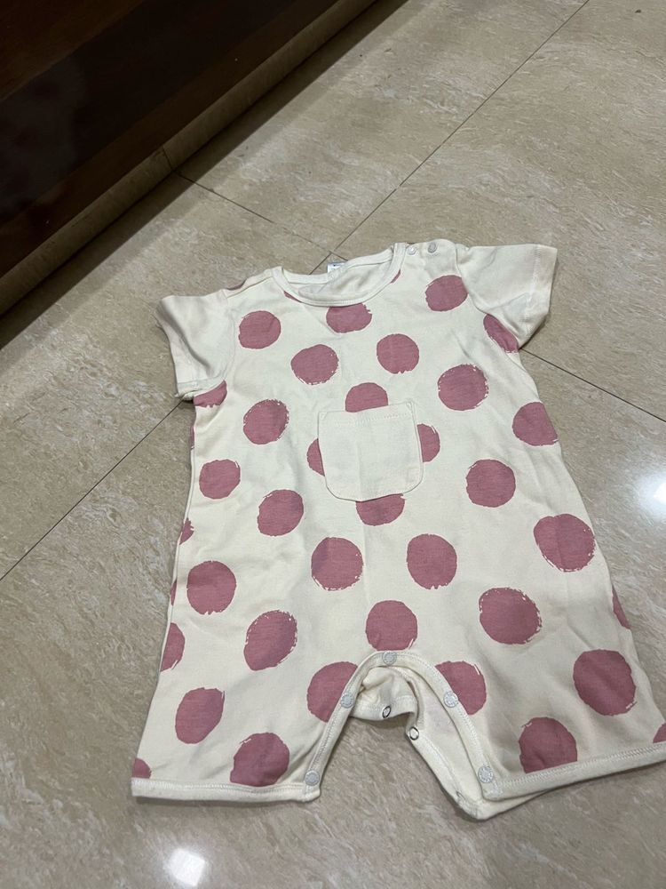 Polka Dot Baby Romper