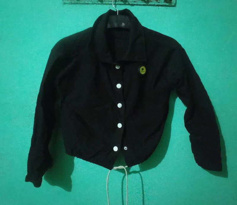Black Cropped Jacket