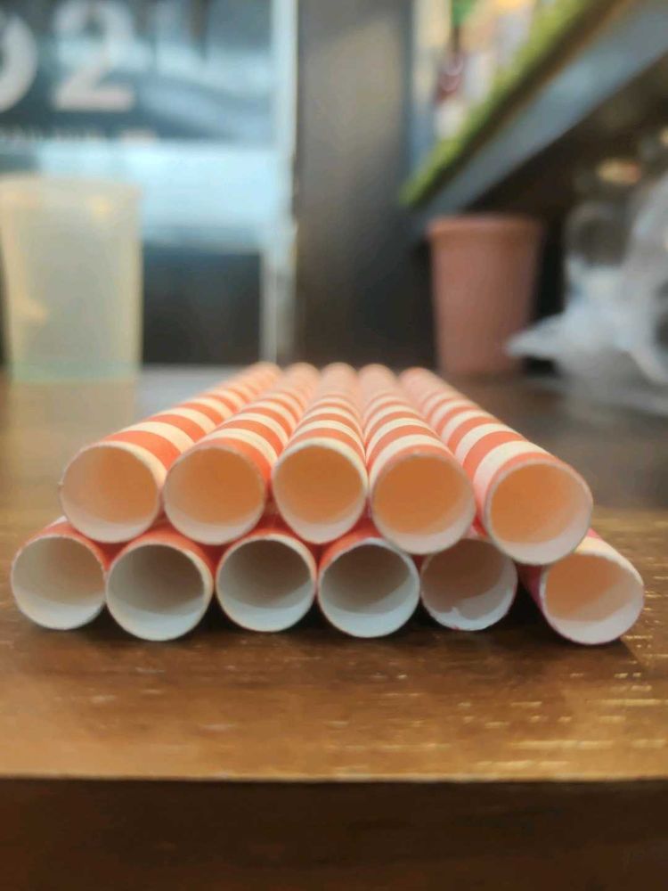 Striped Paper Straws 40nos