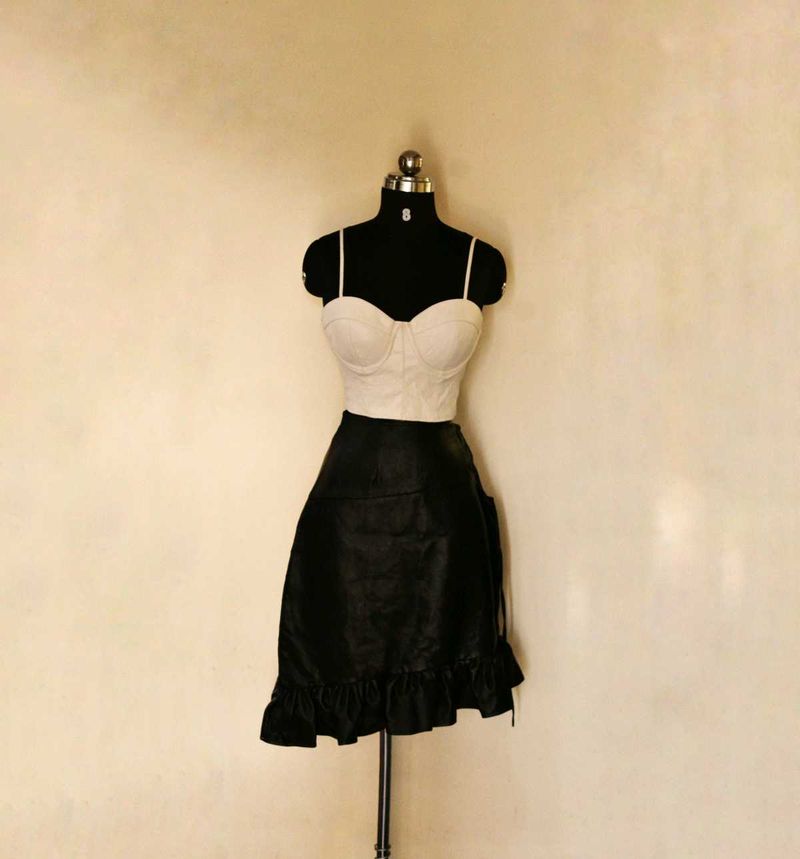 Leather Corset Like Top