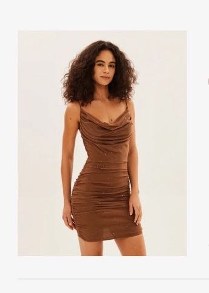 Brown Bodycon Mini Dress (never worn)