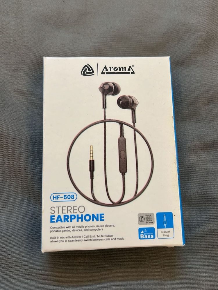 Aroma HF-508 Black Earphones