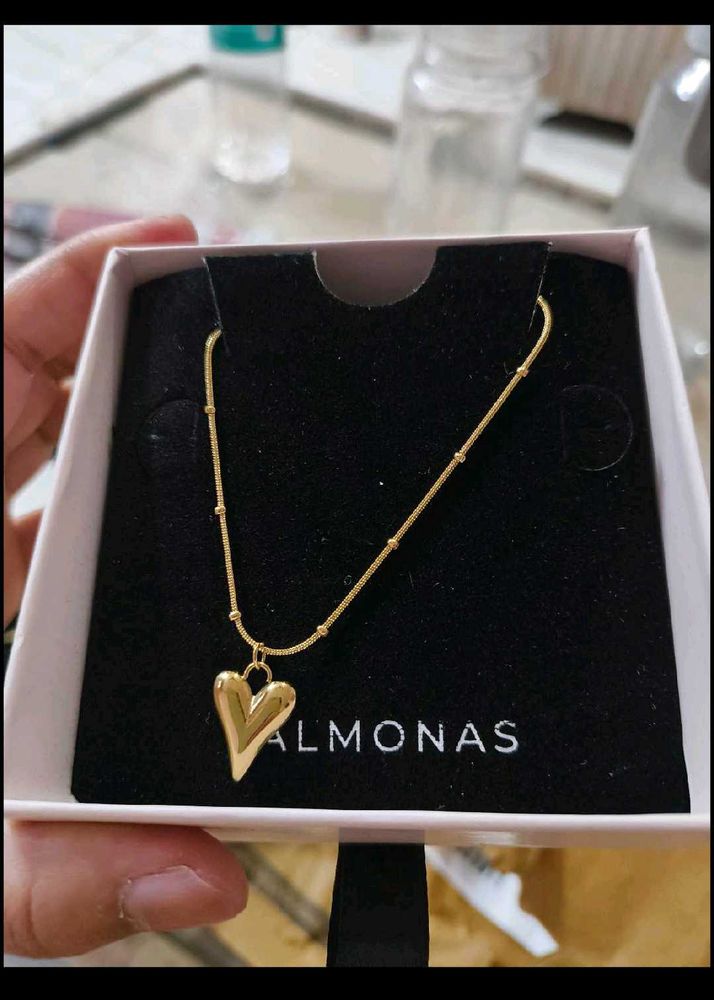 PALMONAS 18 K Heart Necklace