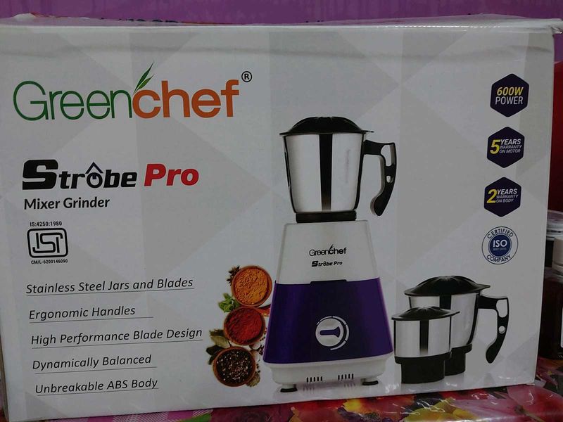Greenchef Strobe Pro Mixer Grinder 600W New