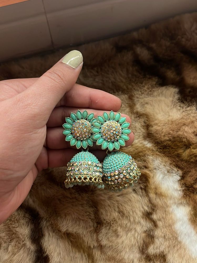 Cute Floral Jhumka Earrings