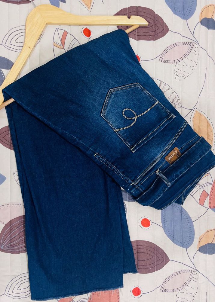 Xpose Super High-waisted Belted Cropped Jeans