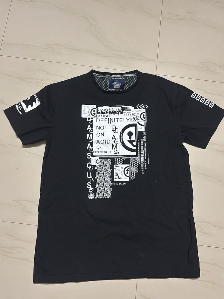 Black T-shirt For Men