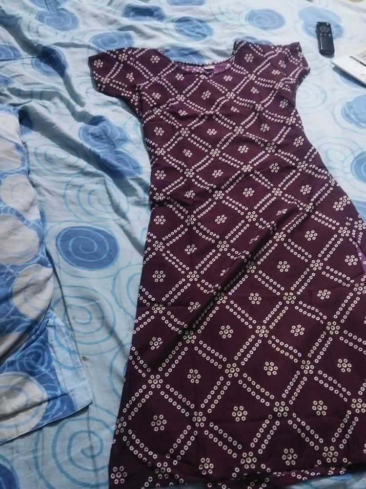 Wine Color Kurtha ✨