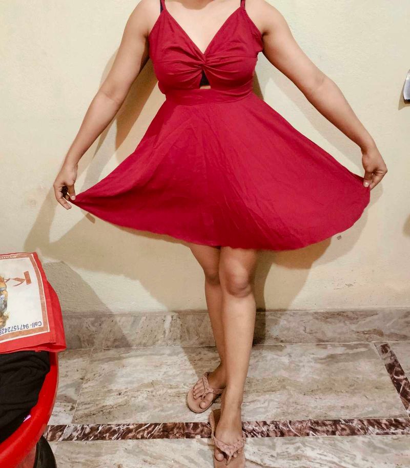 Red Skater Dress
