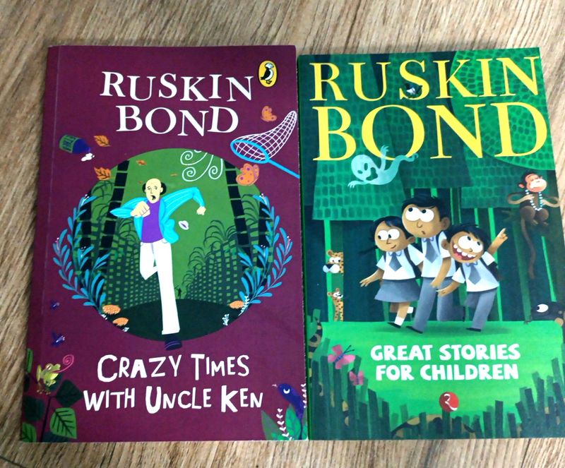 RUSKIN BOND'S Kids Best Seller Of All The Time. Combo Of 2 Books. Brand New Books Selling For Less Price.. Original Price Of Both Books = 445..My Price=250