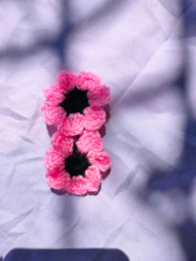 Daisy crochet clips🌸🏵️ set -2