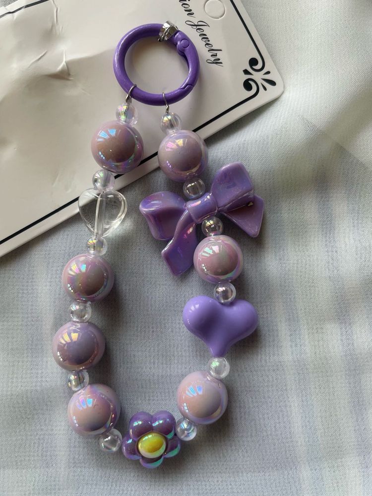 Cute Purple phone Charm