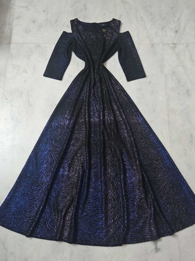 Sparkling Cold Shoulder Gown
