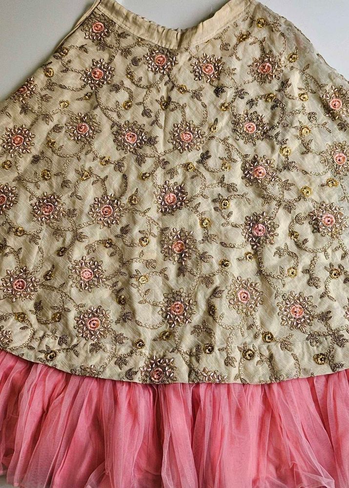 Embroidered Tulle Skirt