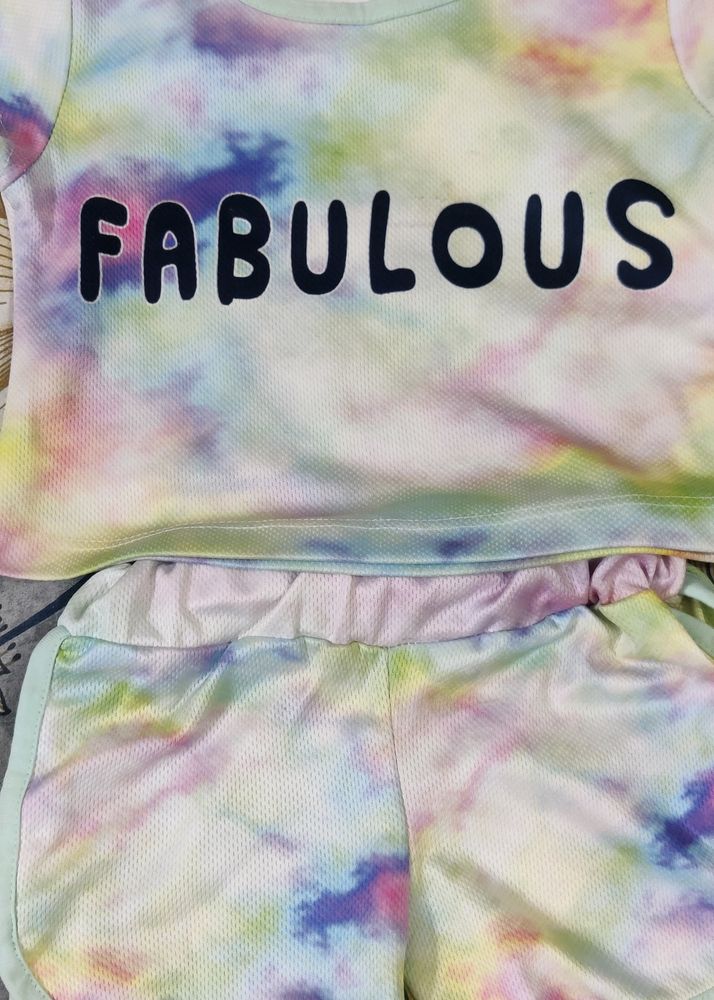 Combo For Himanshi Multicolored Text Print Set
