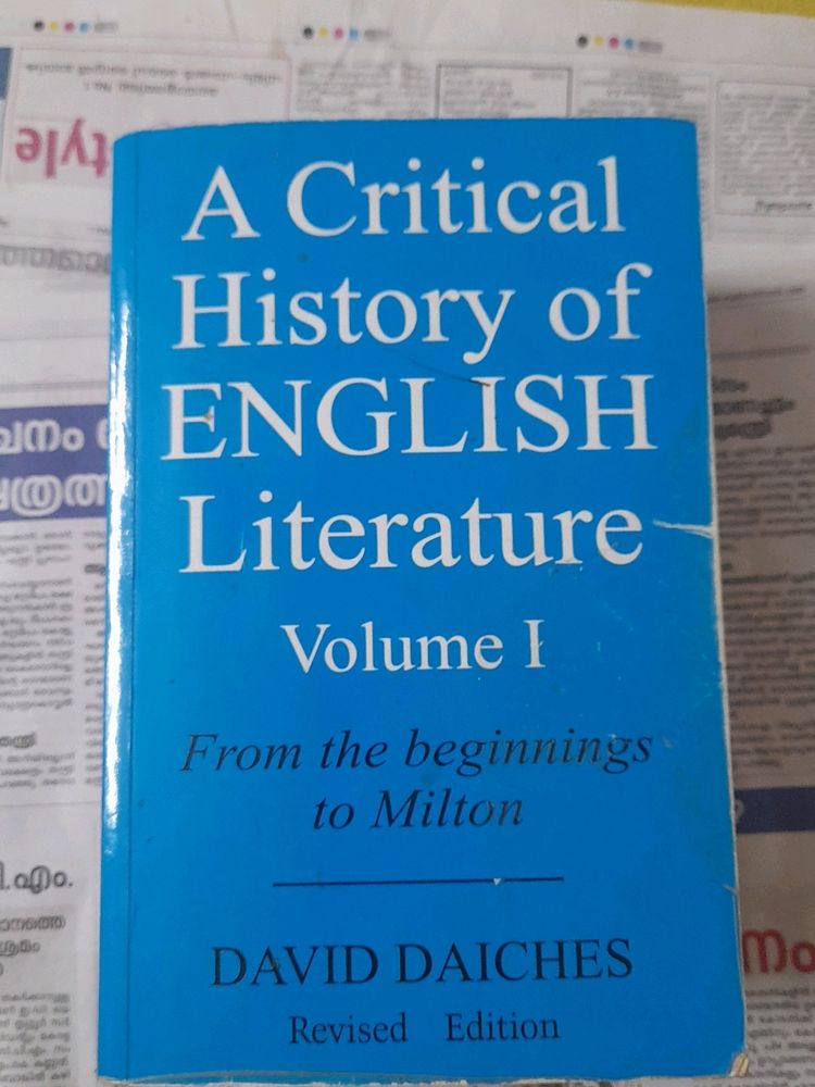 History Of English Literature