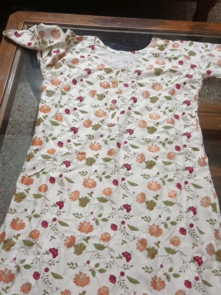 Floral Print Kurta