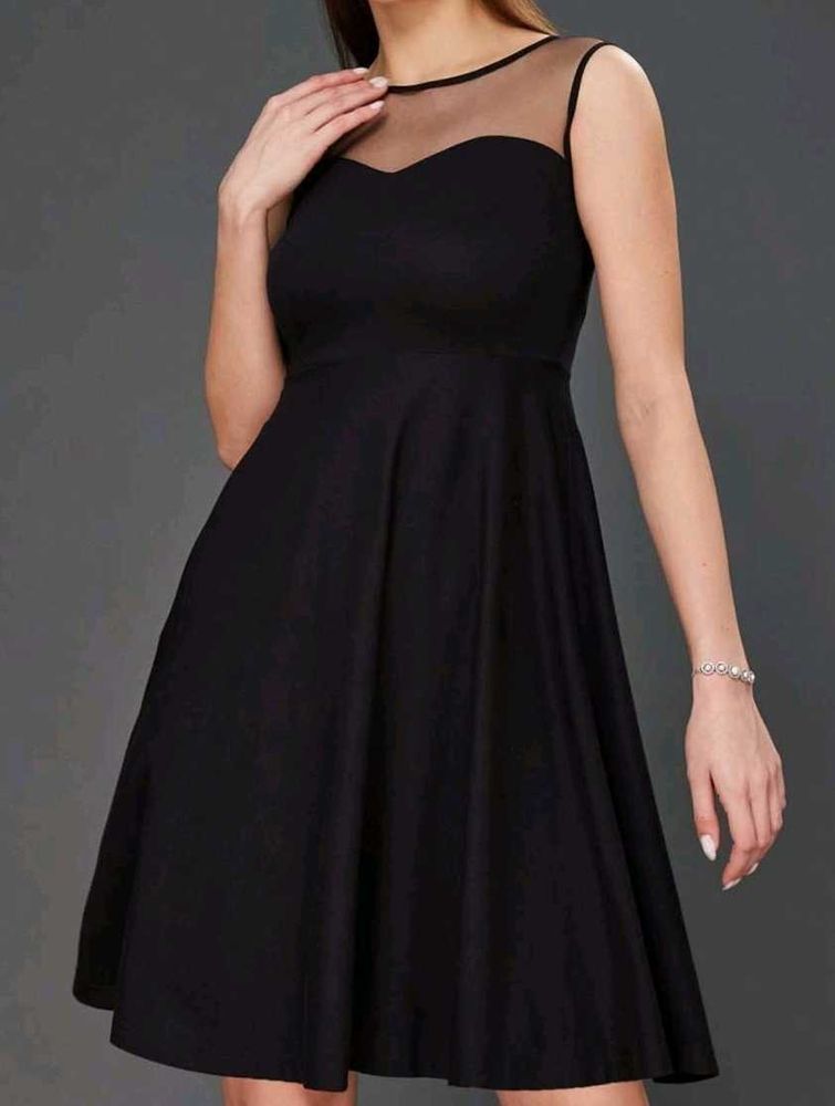 Chic Black Fit &amp; Flare Dress