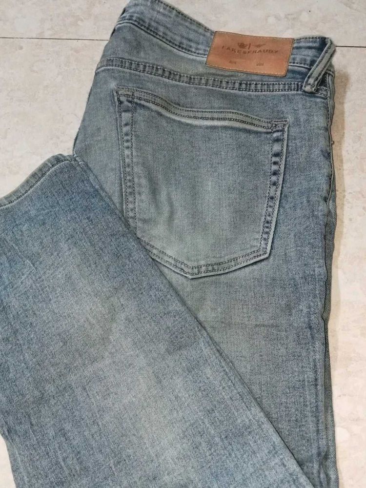 Men's Gray Denim Jeans