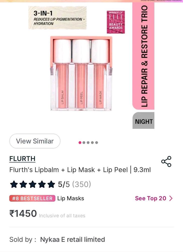 FLURTH LIP CARE NIGHT TRIO