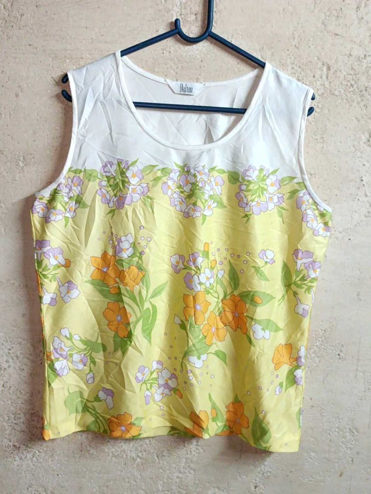 Ladies Summer Fashion Floral Top Multicolour