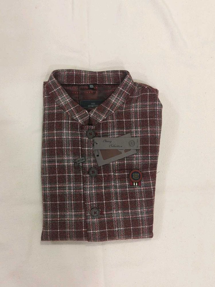 XXL - Chequered Nehru Jacket