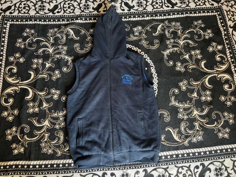 Sleeveless Hoodie Jacket
