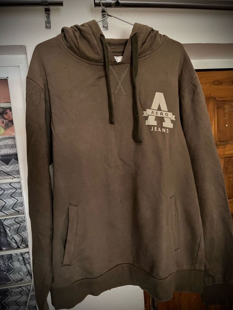 Urban Edge Olive Hoodie Sweatshirt