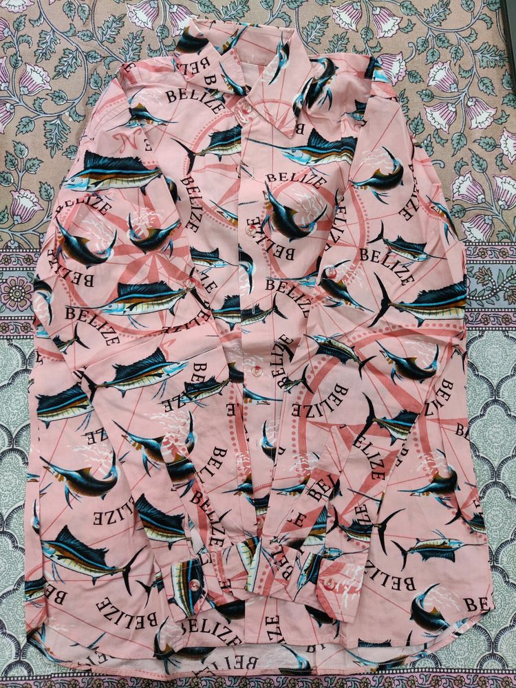 Cotton Shirt With Foldable Sleeves