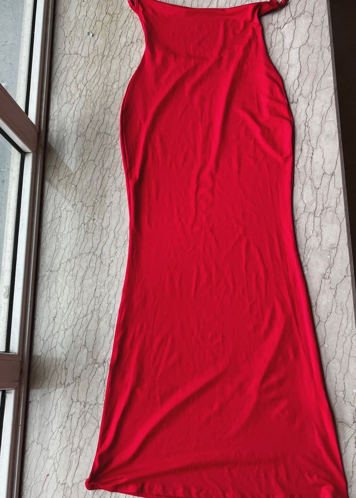 Red Bodycon Maxi Dress