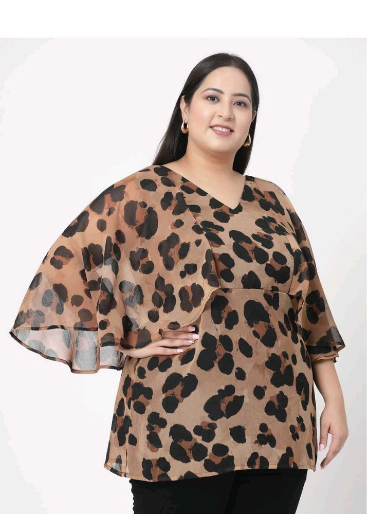 Leopard Print Layered Top