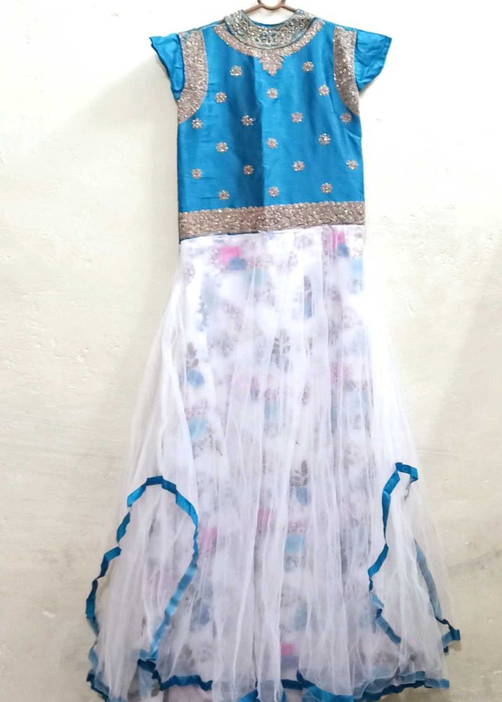 Offers Accepted Long Frock With Design Neck
