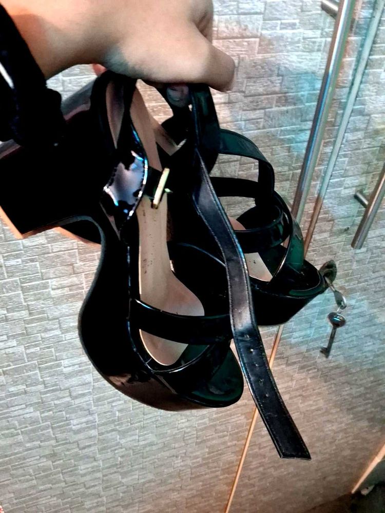 Black Strappy Heels