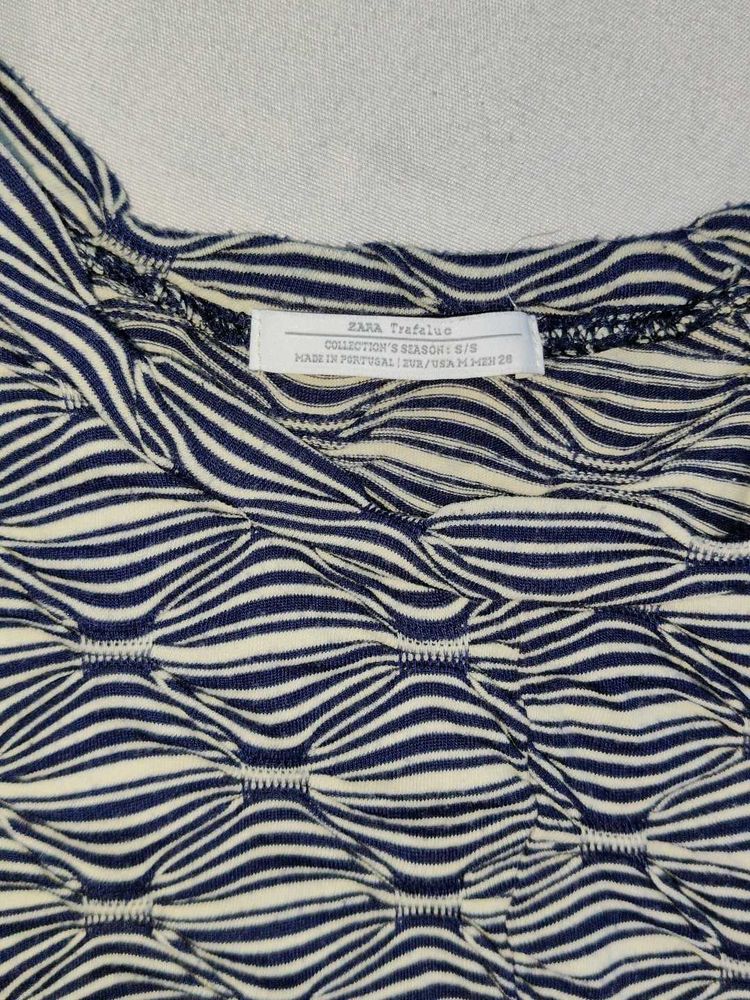 Zara Trafaluc Striped ∆ Korean Tops