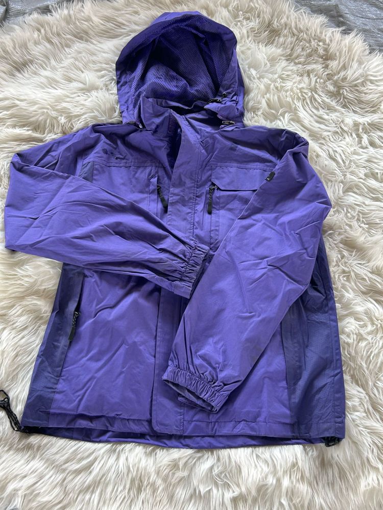 Purple Windbreaker Jacket with Hood