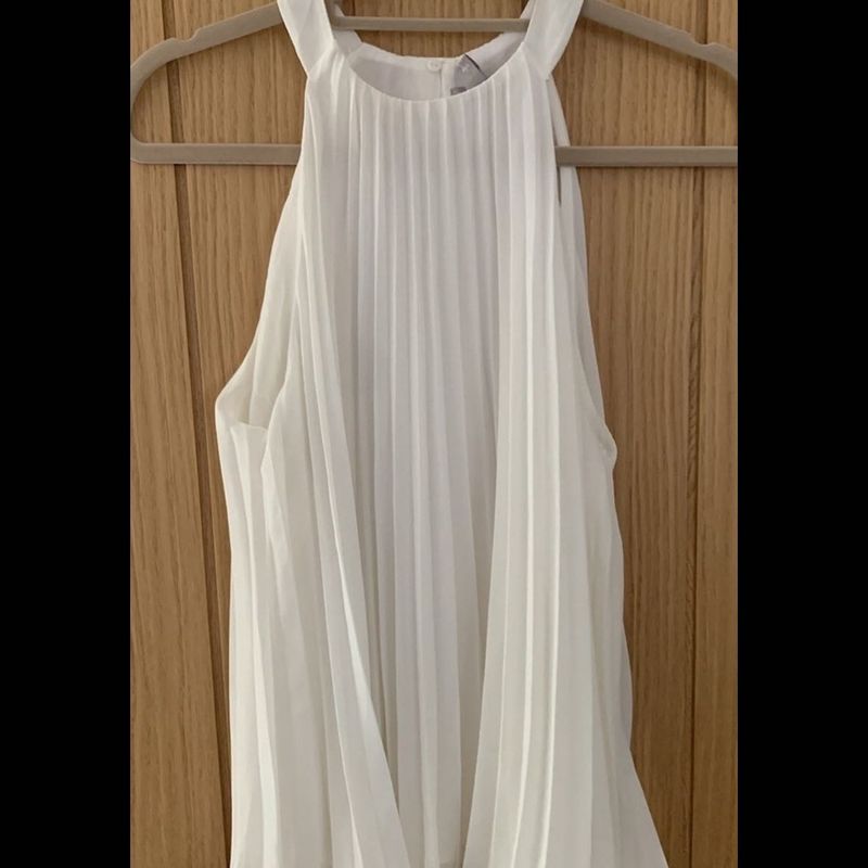 h&amp;m white halter neck top