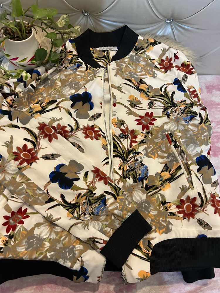Printed Bomber Jacket
