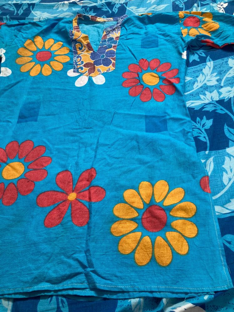 Very Nice Design Pure Cotton Short Kurta