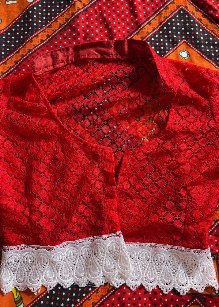 Net Koti/shrug For Blouse And Top Dress