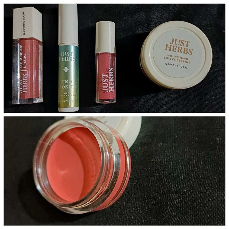 New Just Herbs Lip &amp; Cheek Tint Set