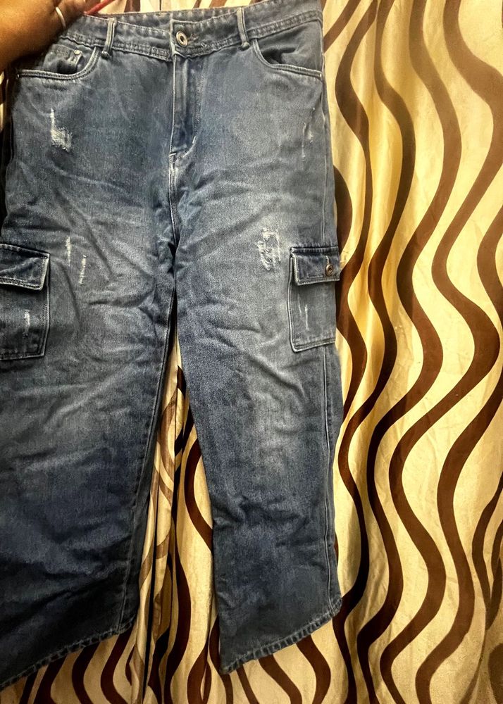 Cargo Denim Pants