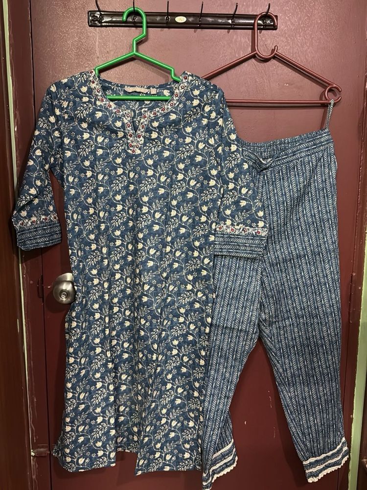 Floral Print Kurta Set