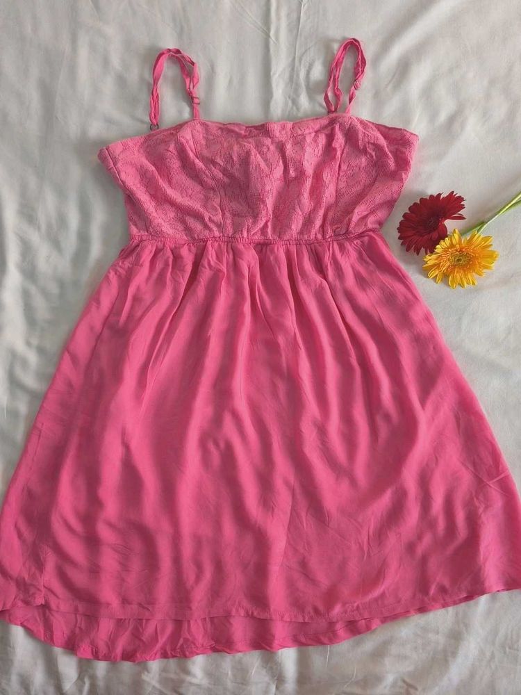 Pink Lace Sundress