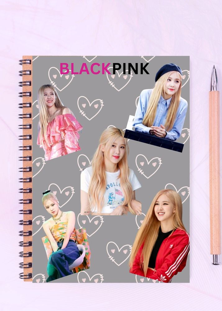 ROSE BLACKLINK NOTEBOOK
