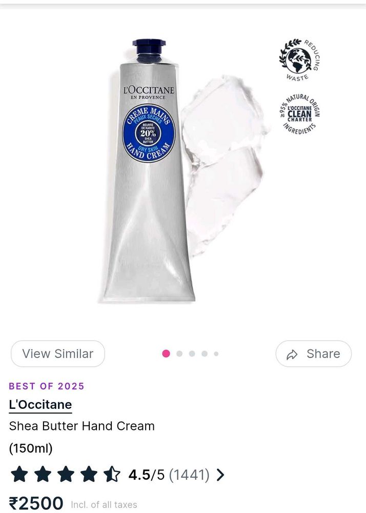 L'Occitane Shea Butter Hand Cream